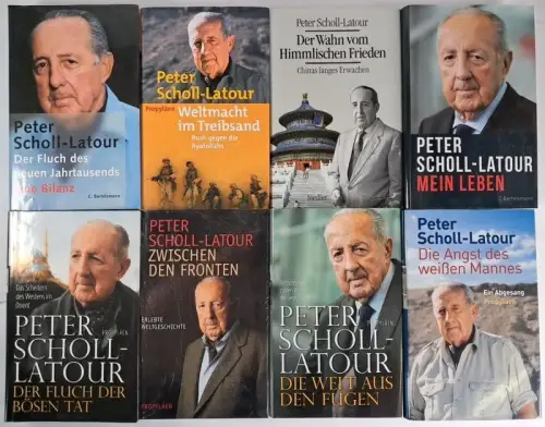 8 Bücher Peter Scholl-Latour: Mein Leben, Himmlischer Frieden, Weltmacht im ...