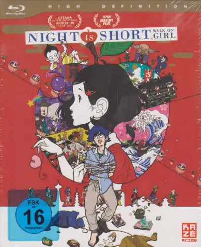 Blu-ray: Night Is Short, Walk On Girl, 2019. Masaaki Yuasa, Kaze Anime, wie neu
