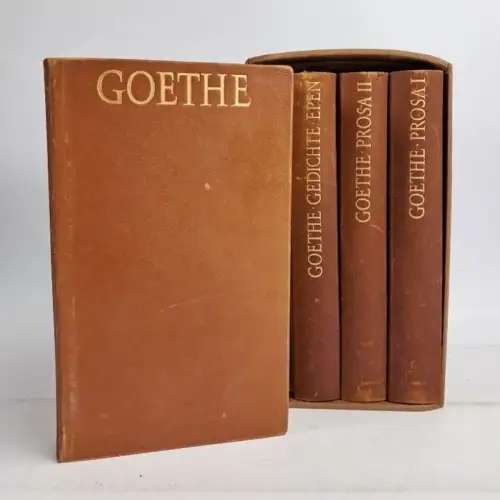 Buch: Johann W. v. Goethes Werke in vier Bänden, 1956,Deutsche Hausbücherei
