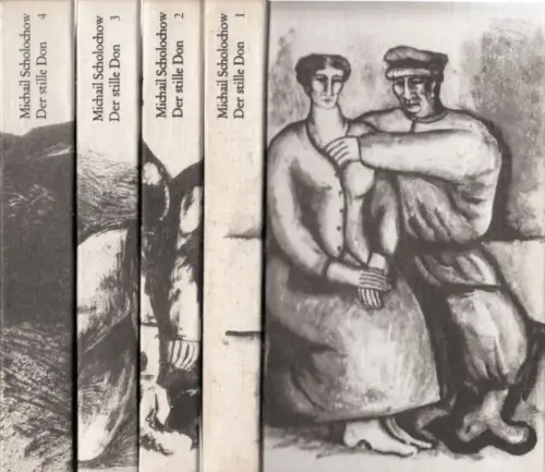 Buch: Der stille Don 1.-4. Buch, Michail Scholochow, 4 Bände, 1984, Volk & Welt