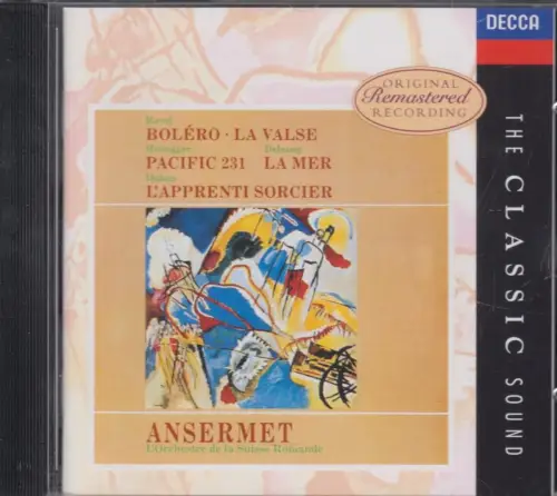 CD: Ernest Ansermet, Ravel. Honegger. Dukas. Debussy, 1995, Decca Records