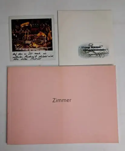 Buch: Hagen Bäcker - Zimmer , 2000, Kunstverein Röderhof, mit Beilage