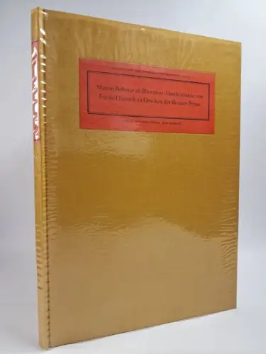 Buch: Marcus Behmer als Illustrator / Handeinbände von Frieda Thiersch, 1970