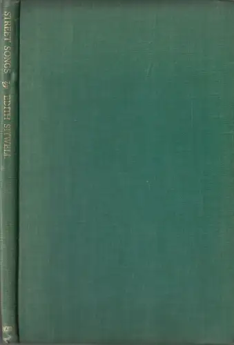 Buch: Street Songs, Edith Sitwell, 1942, MacMillan & Co., englischsprachig