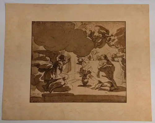 Lichtdruck: Mariae Verkündigung, Nicolas Poussin, Albertina Facsimile, 1818