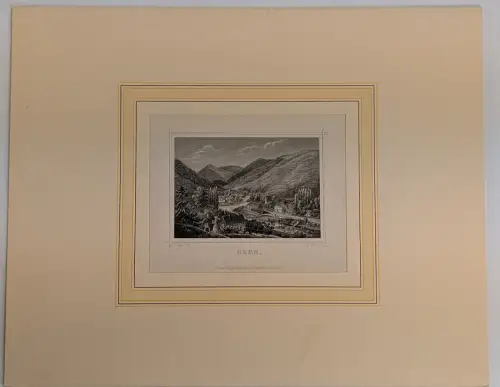 Stahlstich: Oker, A. Schüle, Ed. Brückner, Goslar, Ansicht, Originalgrafik