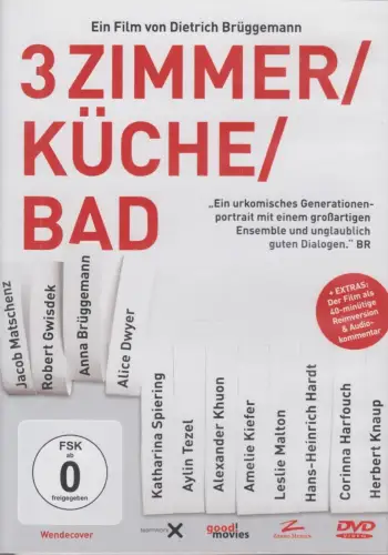 DVD: 3 Zimmer/Küche/Bad, 2013. Dietrich Brüggemann, Robert Gwisdek, Alice Dwyer