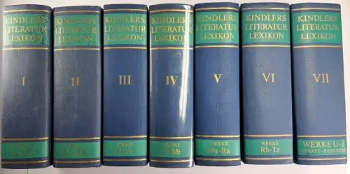 Buch: Kindlers Literatur Lexikon Werke, Gert Woerner u.a., 7 Bände, 1969