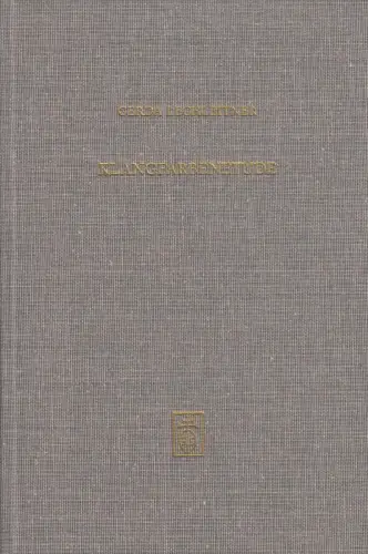Buch: Klangfarbenetude, Lechleitner, Gerda, 1989, Musikwissenschaft Band 27