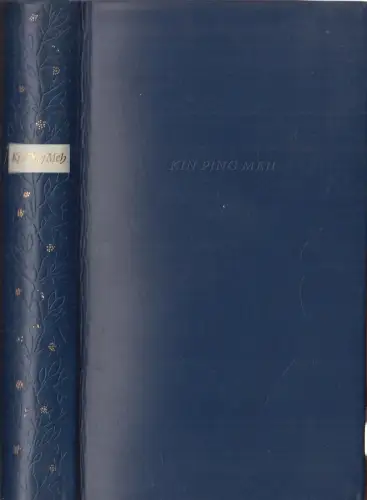 Buch: Kin Ping Meh, Wang, Schi Tschong. 1973, Insel-Verlag, gebraucht, gut