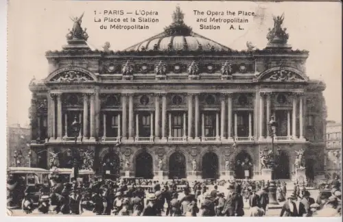 AK Paris - L'Opera. La Place et la Station du Metropolitain, A Leconte