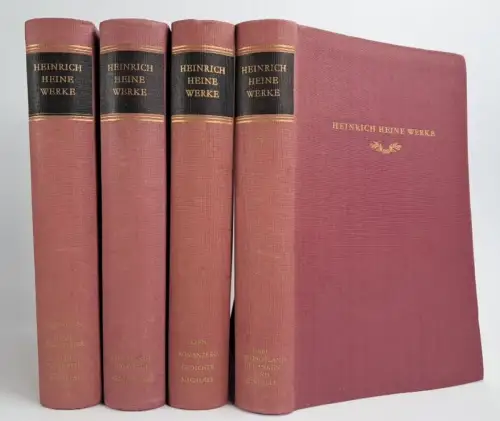 Buch: Heinrich Heine - Werke in vier Bänden, Birkhäuser Klassiker, 4 Bände