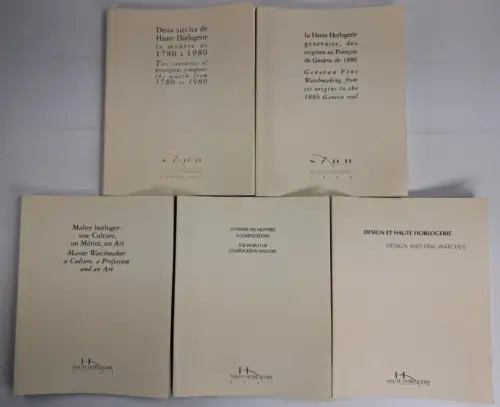 5 Bände SIHH - Salon International de la Haute Horlogerie, 1997-2002 (ohne 1998)
