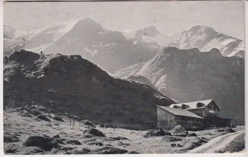 AK Orglerhütte auf dem Wasserfallboden 1620 m, ca. 1921, J. Huttegger, gelaufen