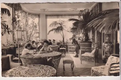 AK FDGB-Erholungsheim Georgij Dimitroff, 1960, E. Riehn, Wintergarten, Postkarte