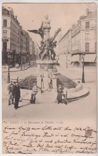 AK Lille - Le Monument de Testelin, Postkarte, gelaufen, gebraucht, gut