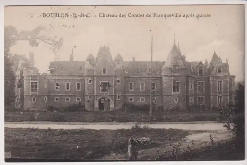 AK Bourlon-P-de-C. - Chateau des Comtes de Franqueville apres guerre, ca. 1940