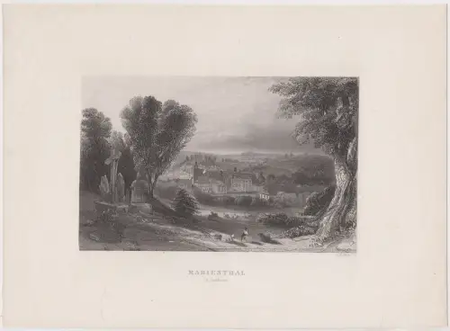Original Stahlstich: Marienthal, A. H. Payne, Englische Kunstanstalt, Ansicht