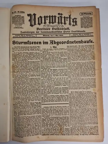 Vorwärts. Berliner Volksblatt, 35. Jahrgang 1918, Nr. 119-147, ohne Nr. 125