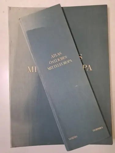 Buch: Atlas östliches Mitteleuropa, 2 Bände, Th. Kraus, 1959, Velhagen & Klasing