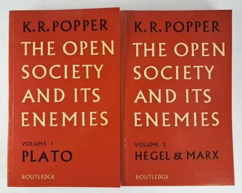 Buch: The Open Society and its Enemies 1+2, Popper, 2 Bände, 1980, Routledge
