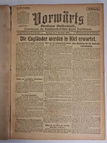 Vorwärts. Berliner Volksblatt, 35. Jahrgang 1918, Nr. 330-359a, Morgen/Abendausg