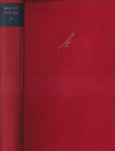 Buch: Stücke. Band IX, Bertolt Brecht, 1961, Aufbau Verlag, gebraucht, gut