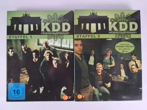 2 DVD-Boxen: KDD - Kriminaldauerdienst. Staffel 1-2, Götz Schubert, Krimiserie