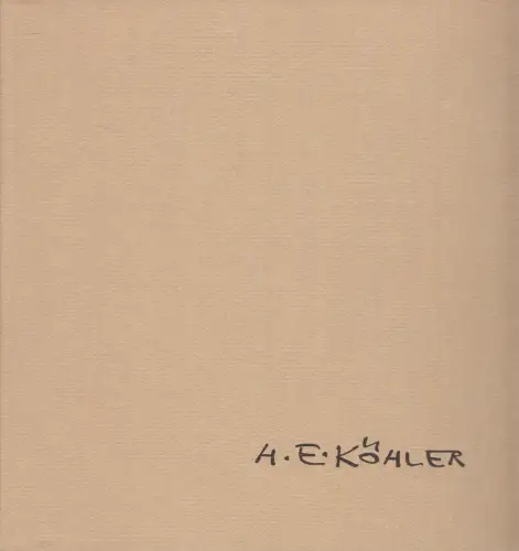 Ausstellungskatalog H. E. Köhler, Karikaturen unserer Zeit, Wilhelm Busch Museum