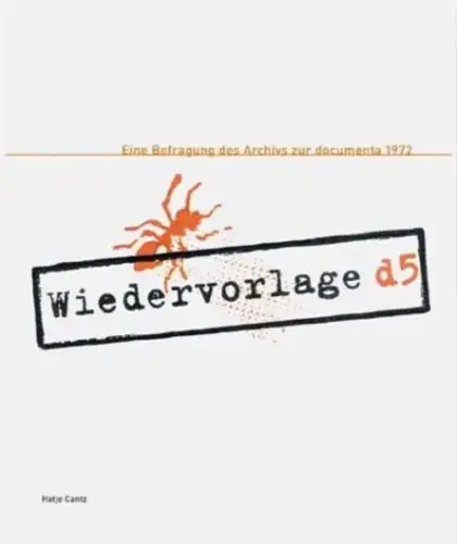 Ausstellungskatalog: Wiedervorlage d5, Scharf, 2001, Hatje Cantz, Documenta 1972