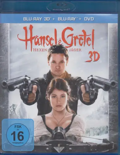 Blu-ray 3D: Hänsel und Gretel: Hexenjäger. 2013,  Jeremy Renner, Gemma Arterton