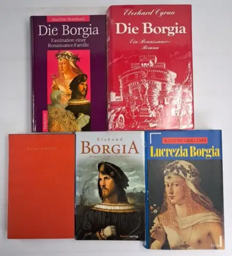 5 Bücher Die Borgia, Lucrezia Borgia, Adel, Papas, Nepotismus, Renaissance