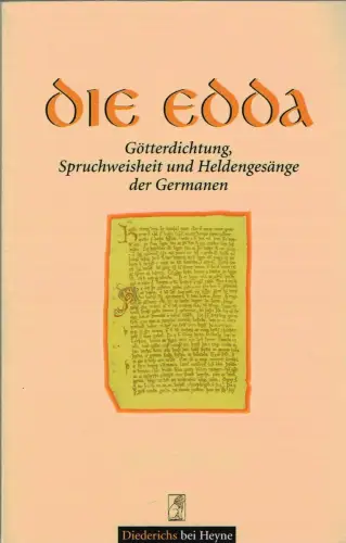 Buch: Die Edda, Schier, Kurt, 1996, Heyne, Götterdichtung...der Germanen