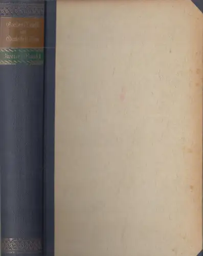 Buch: Goethes Briefe an Charlotte von Stein. Band 2, Teil 1, 1923, Insel Verlag