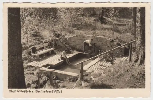 AK Bad Wörishofen, Versunkenes Schloss, Franz Pimpfinger, ca. 1910, Postkarte