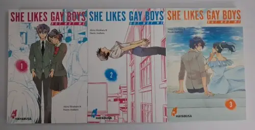 Manga: She likes gay boys but not me 1-3, Naoto Asahara & Akira Hirahara, 3 Bnde
