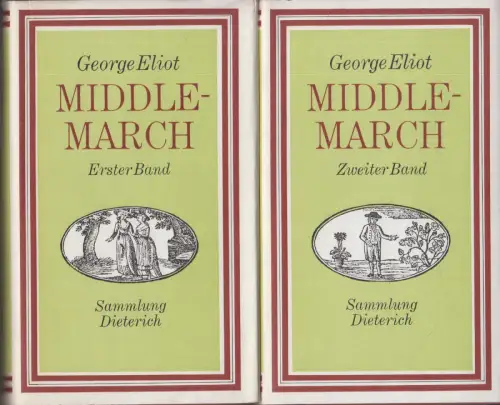 Sammlung Dieterich 381, Middlemarch, Eliot, George. 2 Bände, 1979