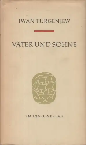 Buch: Väter und Söhne, Turgenjew, Iwan. Bibliothek der Romane, 1958