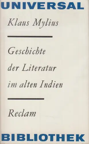 Buch: Geschichte der Literatur im alten Indien, Mylius, Klaus. 1983