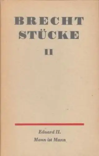 Buch: Stücke. Band II, Brecht, Bertolt. Brecht Stücke, 1967, Aufbau-Verlag