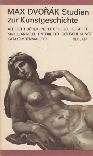 Buch: Studien zur Kunstgeschichte, Dvorak, Max. Reclams Universal-Bibliothek
