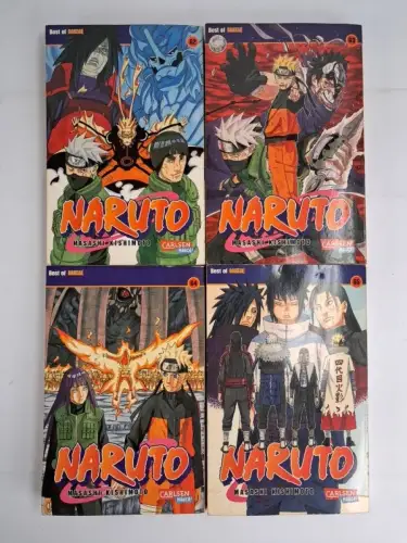 Manga: Naruto Nr. 62-65, Masashi Kishimoto, Carlsen Manga, 4 Bände, Shonen