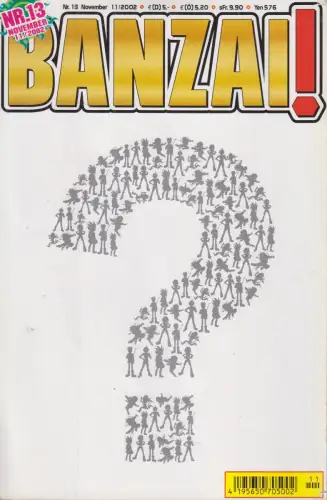 Manga: BANZAI! Nr. 13 November 11/2002, Carlsen Comics, gebraucht, gut