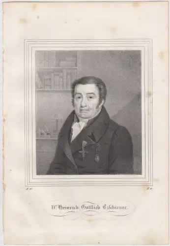 Lithografie: Dr. Heinrich Gottlieb Tschirner, um 1836, Eduard Pietzsch & Comp