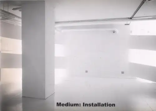 Ausstellungskatalog: Medium: Installation, Harder, Matthias, 2002, Amin El Dib