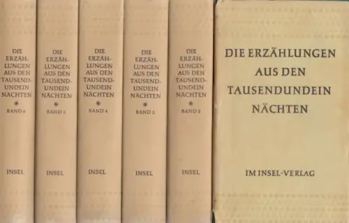 Buch: Die Erzählungen aus den Tausendundein Nächten, Littmann, Enno. 6 Bände