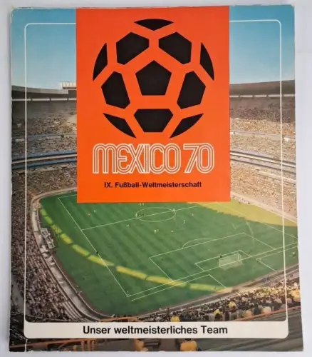 Münz-Mappe: Mexico 70 - IX. Fußball-Weltmeisterschaft, Shell, 18 Münzen