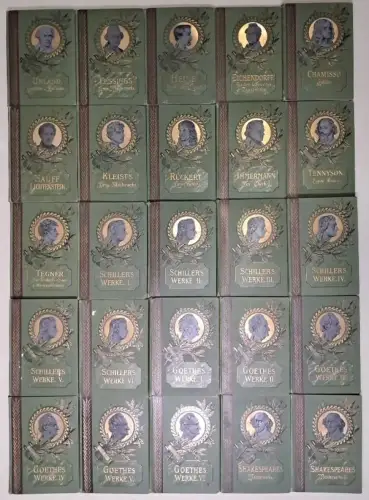 Buch: Illustrierte Klassiker-Ausgabe Band 1-25 (vollständig), Uhland, Goethe ...