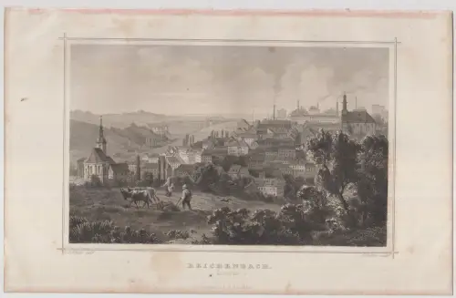 Grafik: Reichenbach, Sachsen, J. Richter, L. Rohbock, um 1850, Lange