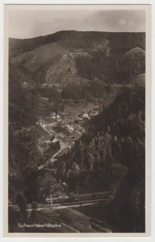 AK Schwarzwaldbahn bei Triberg, Gebr. Metz, Tübingen, Postkarte, ungelaufen